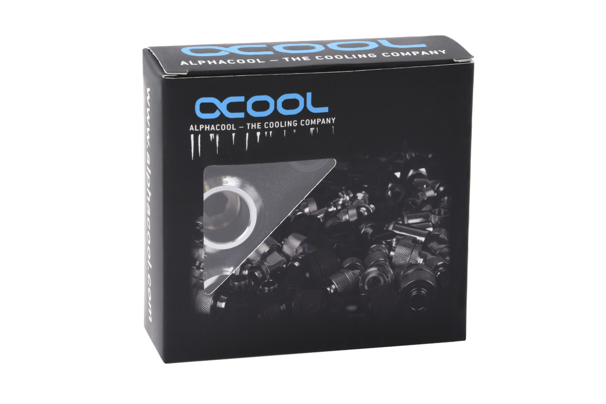 Alphacool Eiszapfen PRO 16mm HardTube fitting G1/4 - chrome sixpack